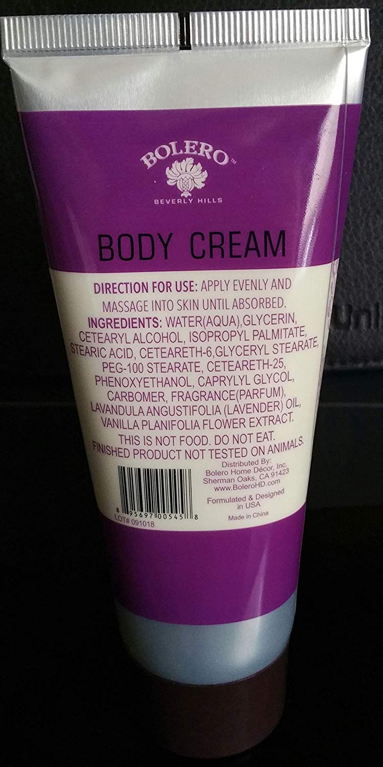 bolero body cream