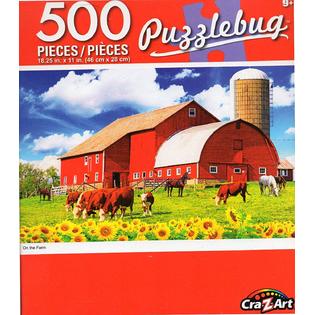 Cra-Z-Art On The Farm - Puzzlebug - 500 Piece Jigsaw Puzzle