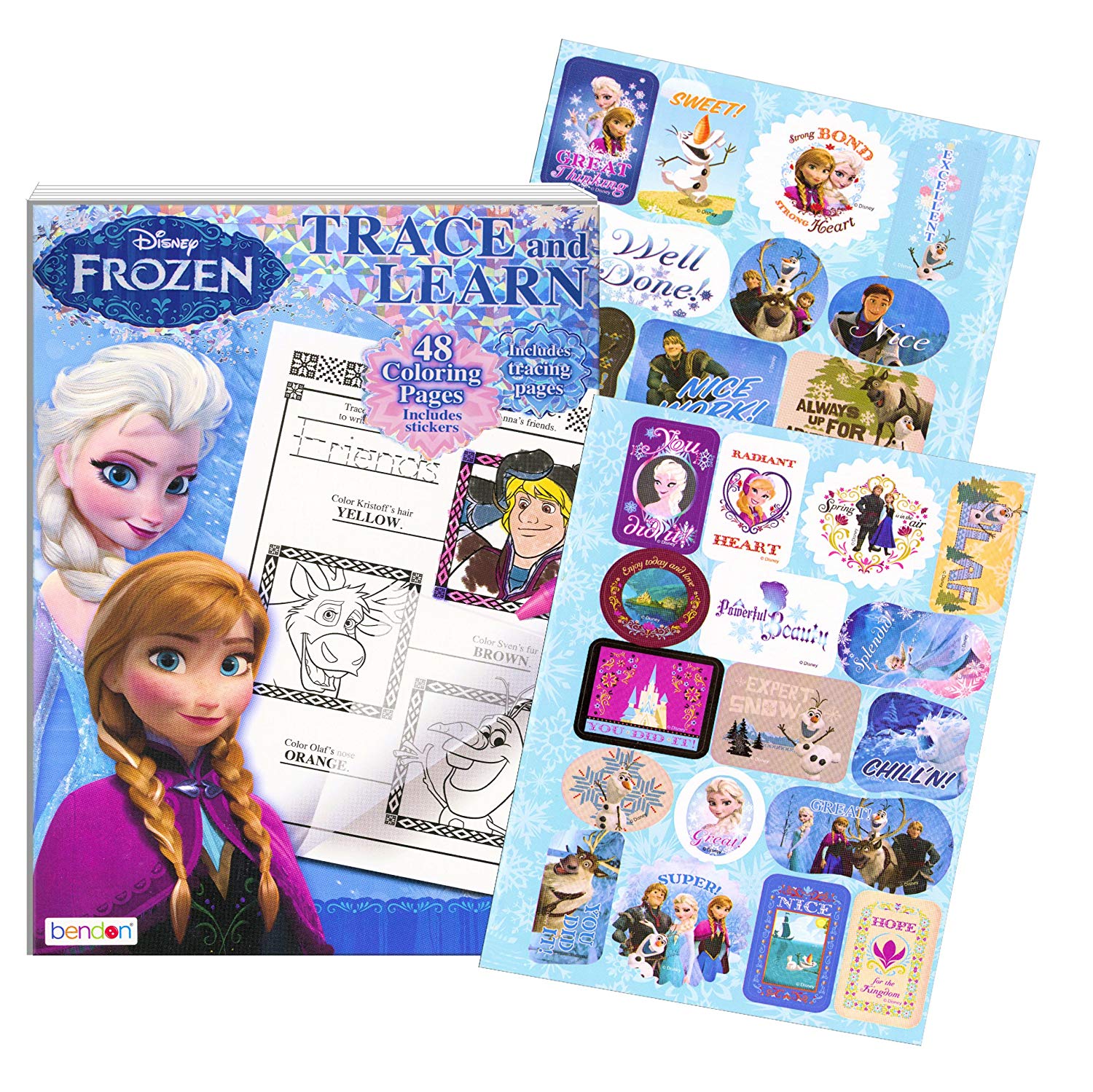 Disney Frozen Coloring Book ~ Trace and Learn Activity Book ...