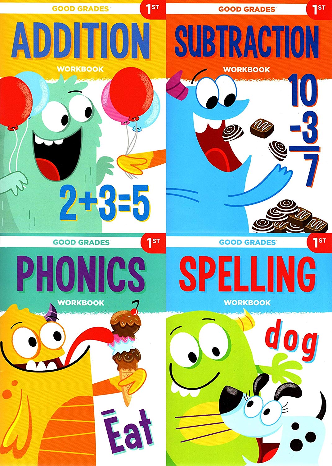 Good Grades First Grade Educational Workbooks - Good Grades ...