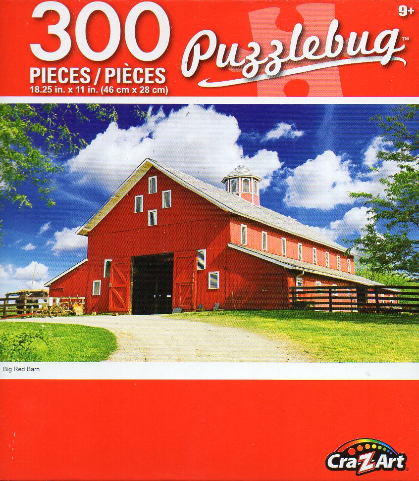 Cra-Z-Art Big Red Barn - 300 Pieces Jigsaw Puzzle, image size:846x972
