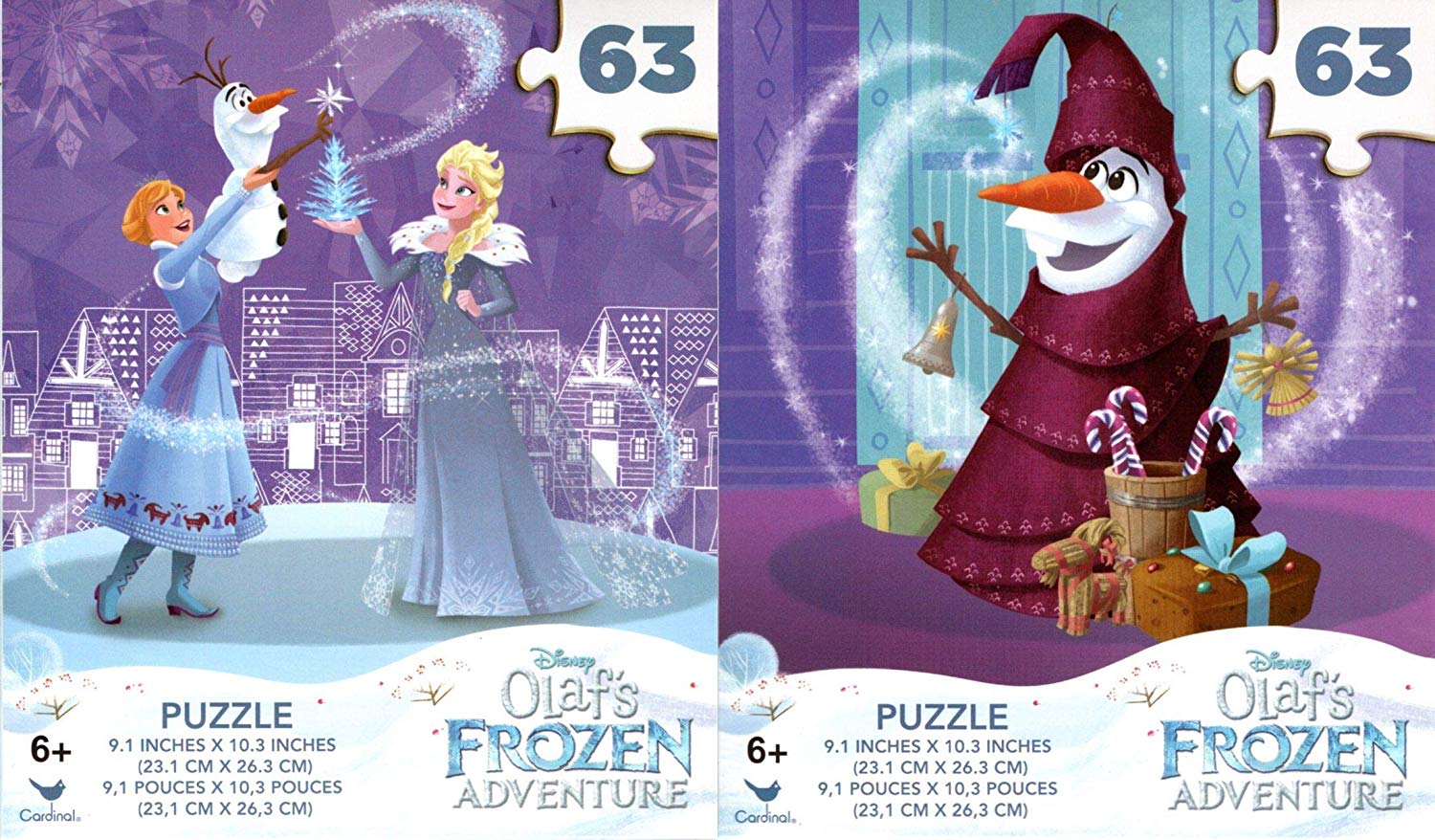 Disney OLAF´S FROZEN Eiskönigin Puzzle 63 Teile Elsa & Olaf Geschenkidee OVP*
