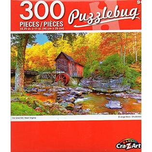 Glade Creek Mill 1000-Piece Jigsaw Puzzle – Stunning Art By Abraham Hunter
