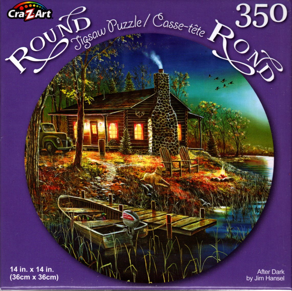 Cra Z Art Afterdark By Jim Hansel 350 Piece Round Jigsaw