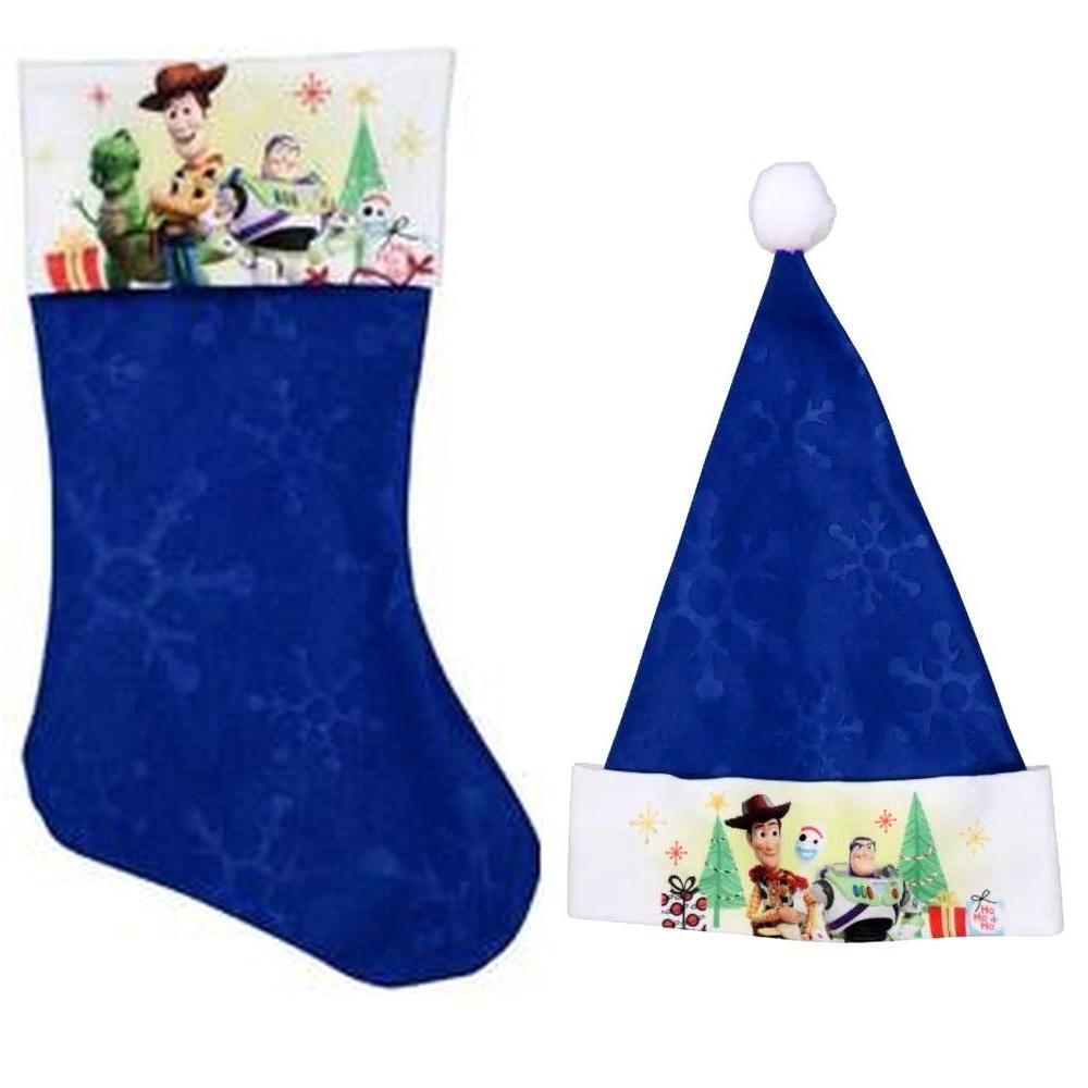 Disney Toy Story 4 - 18" Felt Christmas Stockings and Felt Santa Hats 16in - Licensed Character .
