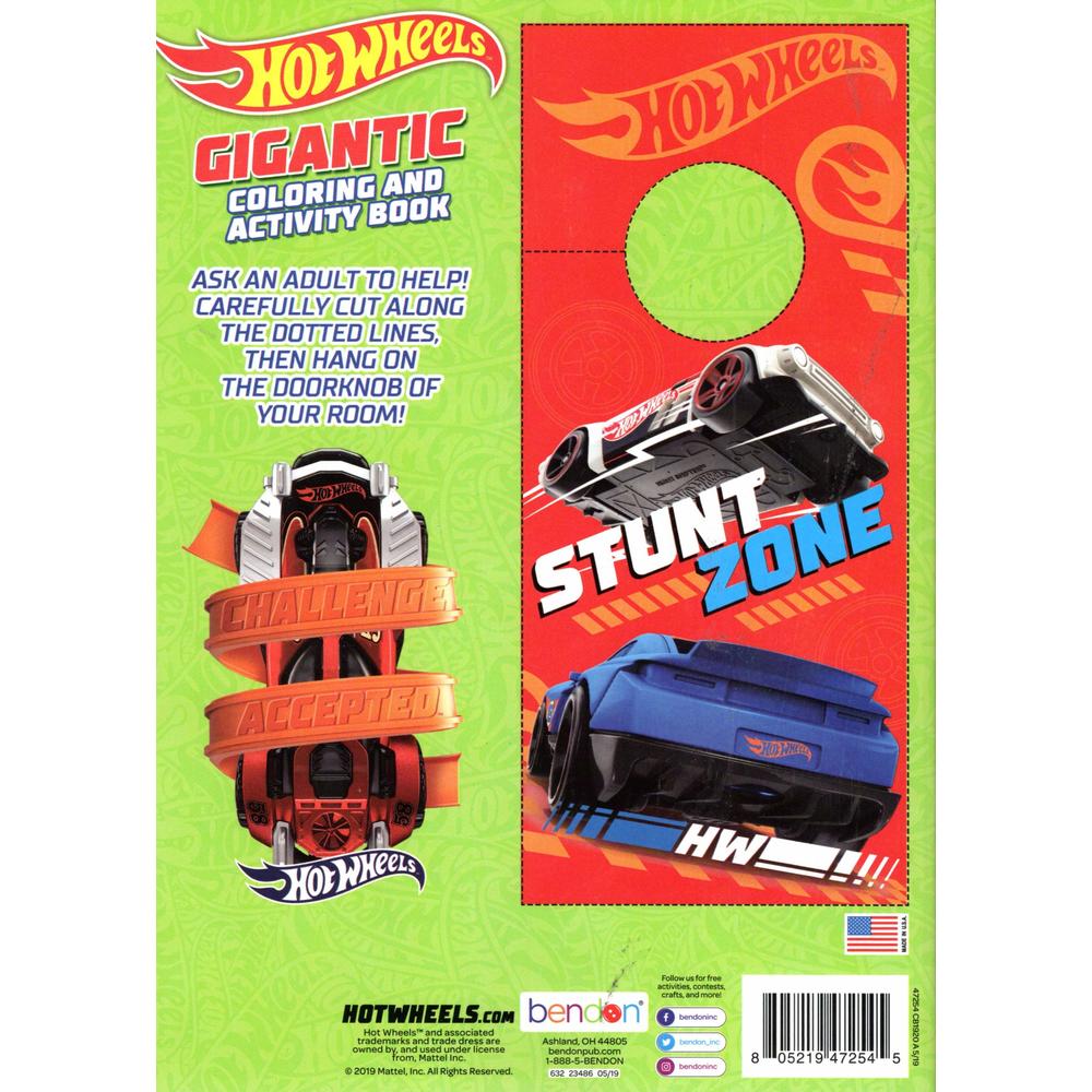 Hot Wheels Let's Race - Gigantic Coloring & Activity Book - 200 Pages