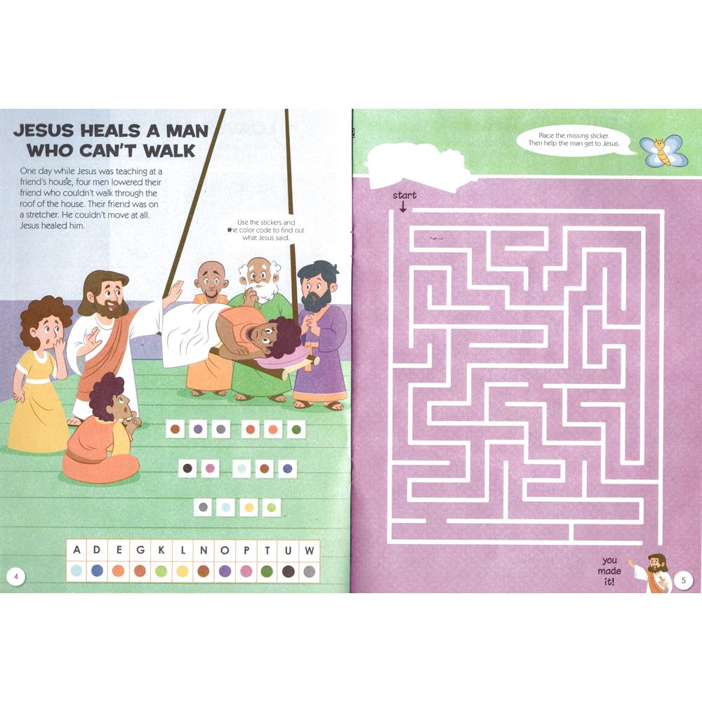 Bible Activity Jesus Sticker Book Over 80 Stickers