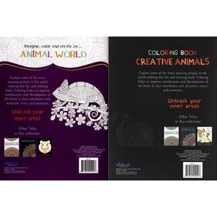 Download Vision St Creative Animals And Animal World Coloring Books For Adults Set Of 2 Books