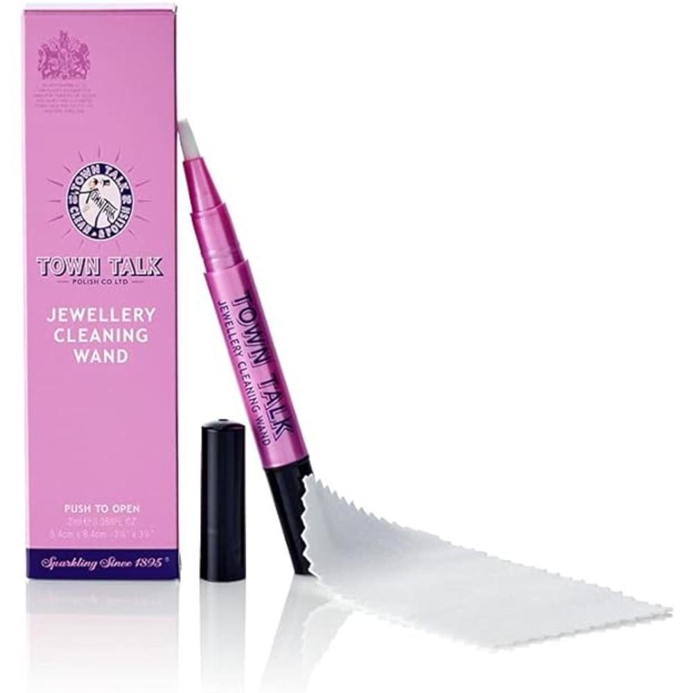 Town Talk Exquisite Jewel Sparkle Jewelry Cleaning Wand & Polishing Cloth