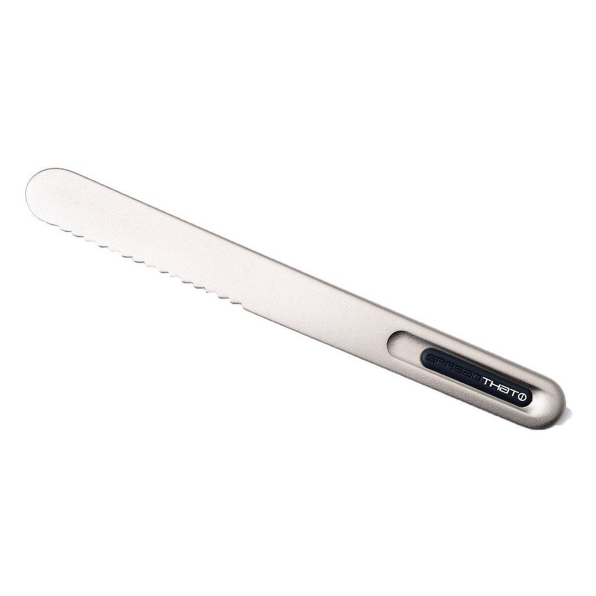 THAT! That! Inventions SpreadThat! II Heat Conducting Serrated Butter Knife  - Black