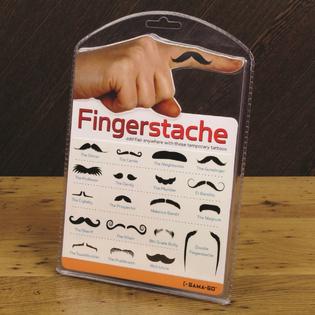 Gama Go Gama Go Fingerstache Temporary Tattoo 19 Finger Mustache Tattoos