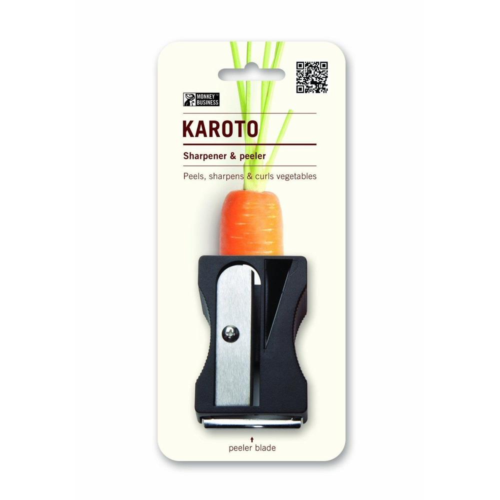Monkey Business Sports Monkey Business Black Karoto Sharpener - Vegetable Peeler & Spiral Slicer