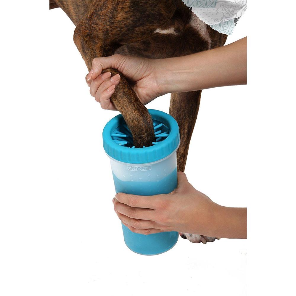 Dexas Petware Large Mudbuster Portable Dog Paw Cleaner - Blue