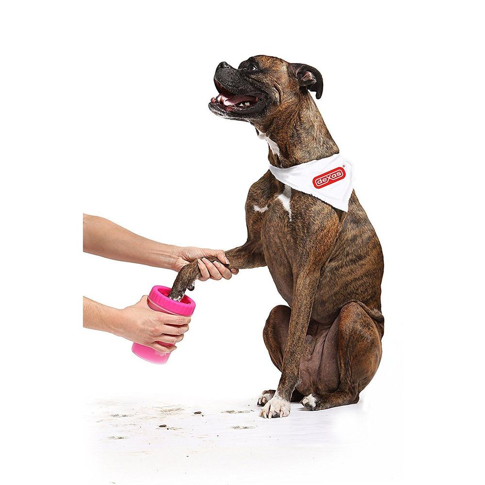 Dexas Petware Medium Mudbuster Portable Dog Paw Cleaner - Pink