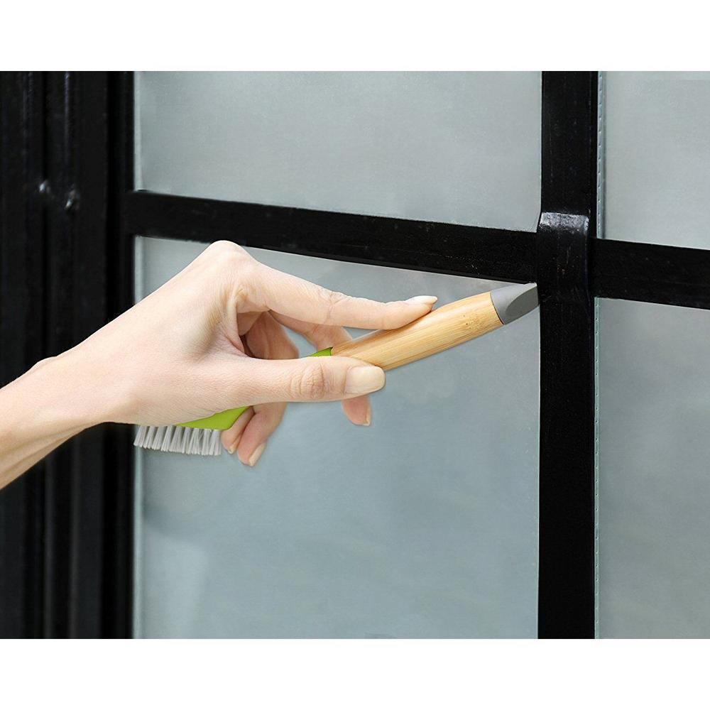 Full Circle Micro Manager Bamboo Detail Scrub / Cleaning Brush - Green