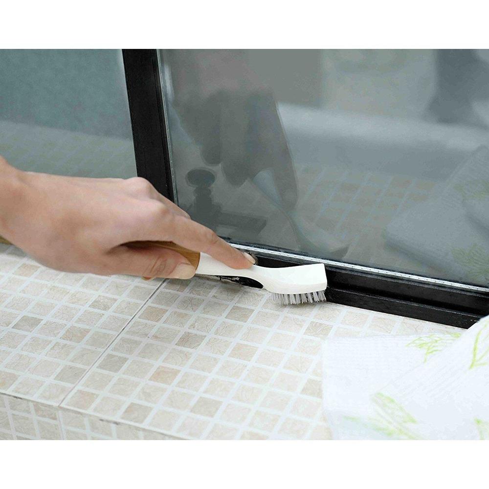 Full Circle Micro Manager Bamboo Detail Scrub / Cleaning Brush - White