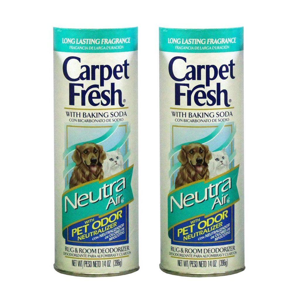 Carpet Fresh Rug & Room Deodorizer w/ Baking Soda - Neutra Air Pet Odor Remover - 2 Pack
