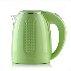Ovente Portable Electric Kettle 1.7 Liter, Double Wall Insulated Stainless Steel BPA-Free Tea Maker Hot Water Boiler Green KD64G