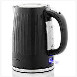 Ovente Portable Electric Kettle 1.7 Liter 1750 Watts with Auto Shutoff for Coffee Tea Beverages Black KS711B