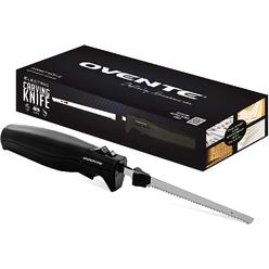 Ovente Easy Slice Automatic Electric Knife with Stainless Steel Sharp Blade & Safe Eject Button Black EK4510BB