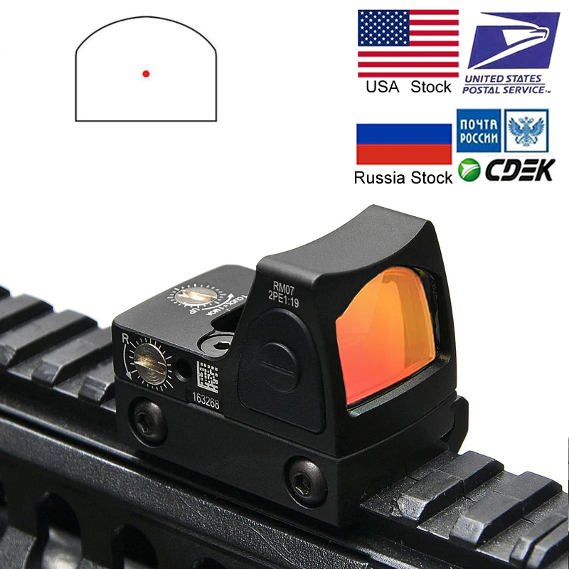 Gray Black Tactical Mini Red Dot Sight Collimator Fit 20mm Weaver Rail Mount
