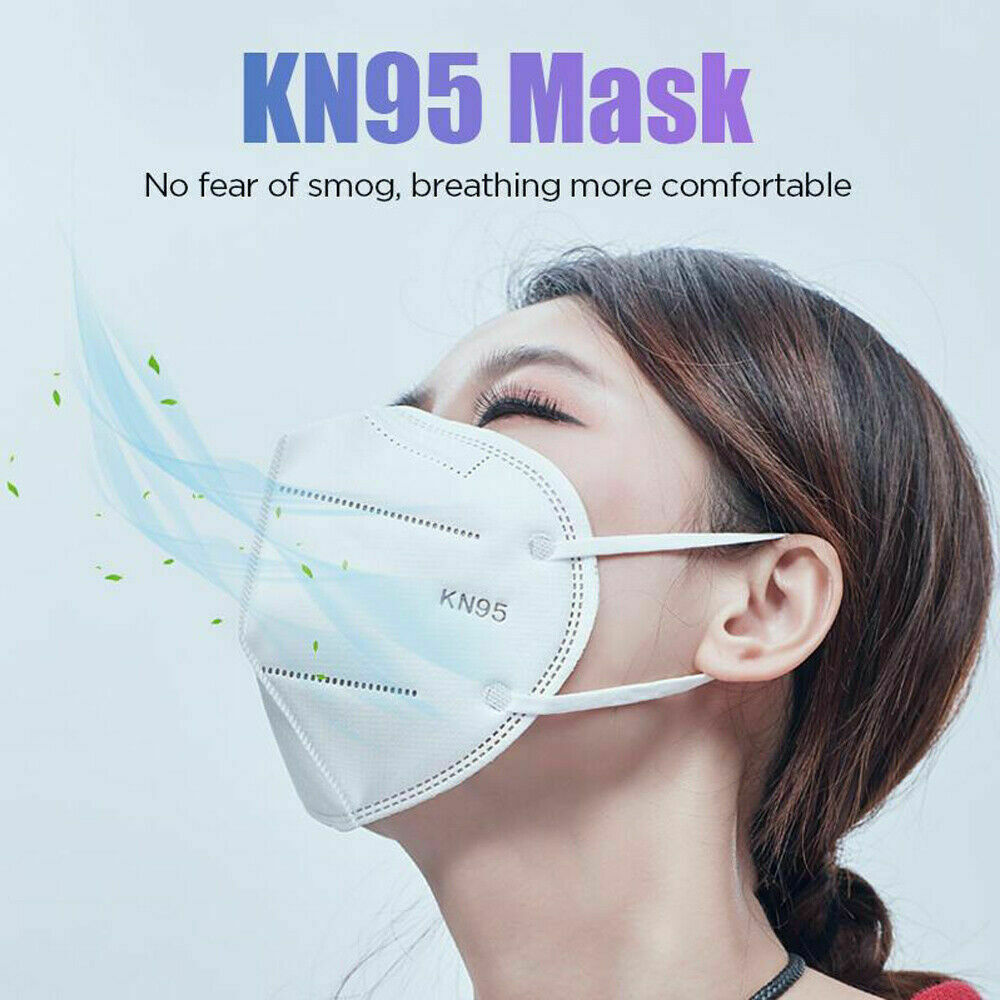 FDBV KN95 Protective 5 Layer Face Mask [50 PACK] BFE 95% PM2.5 Disposable Respirator