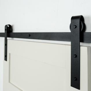 Nw Artisan Hardware 6ft Black Classic Sliding Barn Door Hardware