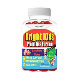 Brightkids Kids Probiotic Gummies Stomach Ache Relief For Kids Prebiotic Probiotic Chewable Probiotics