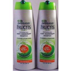 Garnier Fructis Anti-Dandruff Shampoo Dry Scalp 13 oz. (2 PACK)