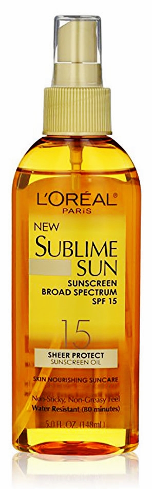 L'Oreal Sublime Sun SPF 15 Sheer Protect Sunscreen Oil 5 oz.