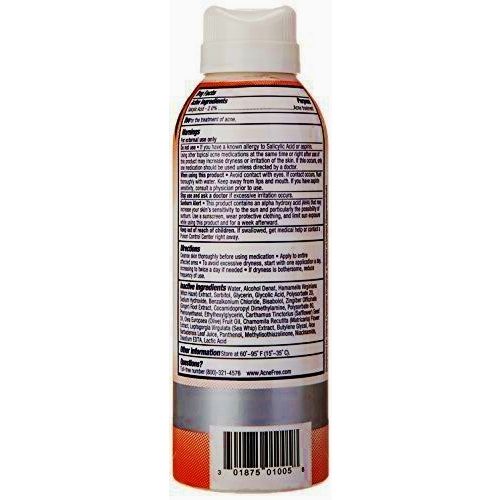 acnefree body clearing acne spray 5 oz
