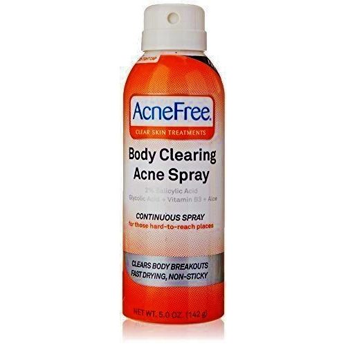 acnefree body clearing acne spray 5 oz