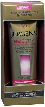 koolstof ik lees een boek Bereiken Jergens BB Body Perfecting Skin Cream All Medium-Deep Skin Tones 7.5 oz.