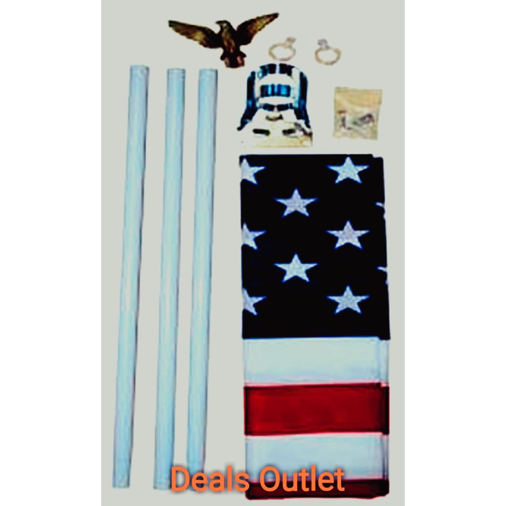 Annin Flagmakers Annin & Co 3X5 US FLAG & POLE SET  011320R
