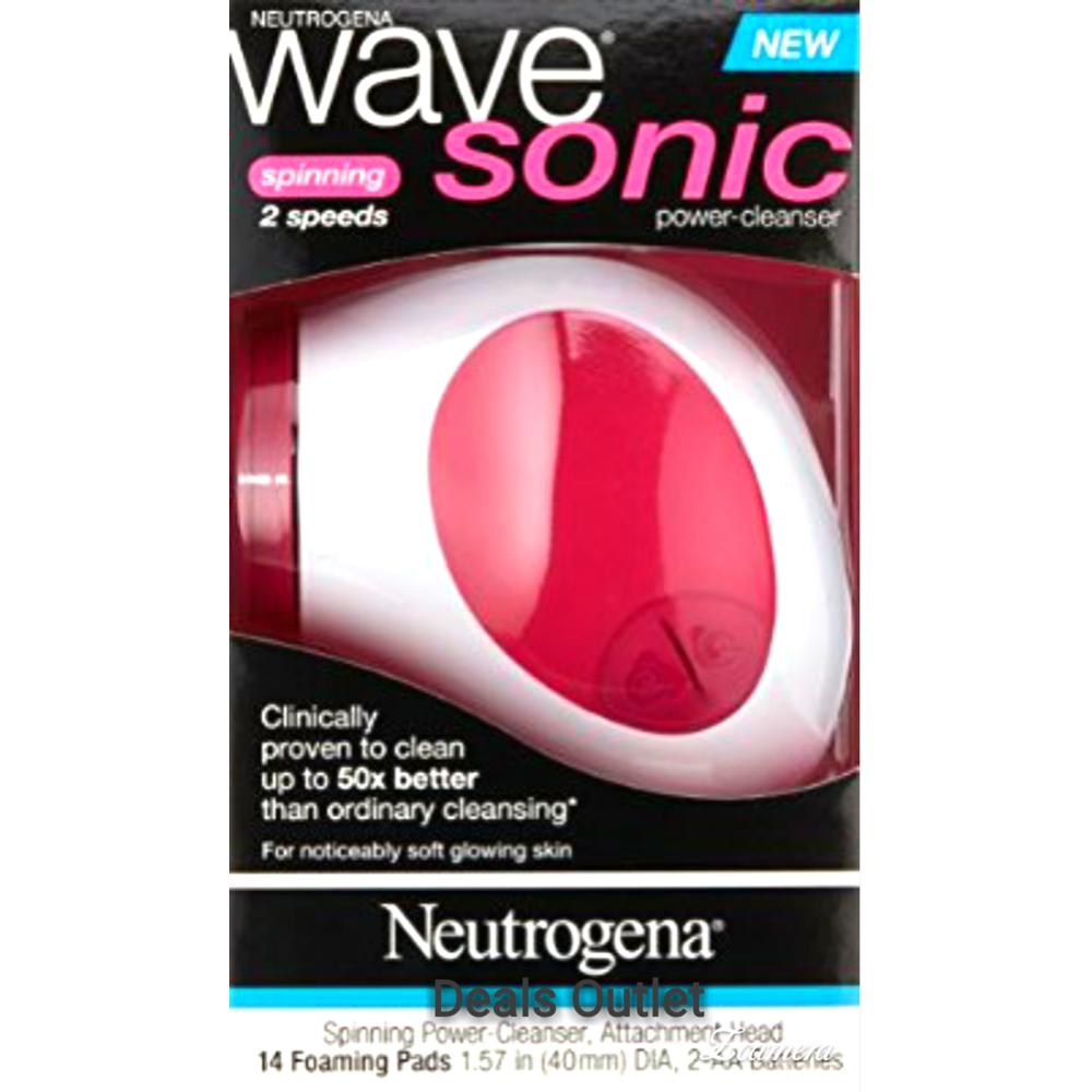 Neutrogena Wave Sonic 2 Speed Spin Power Cleanser with 14 Foaming Pads