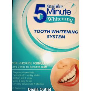 Natural White 5 Minute Tooth Whitening System Non Peroxide Formula