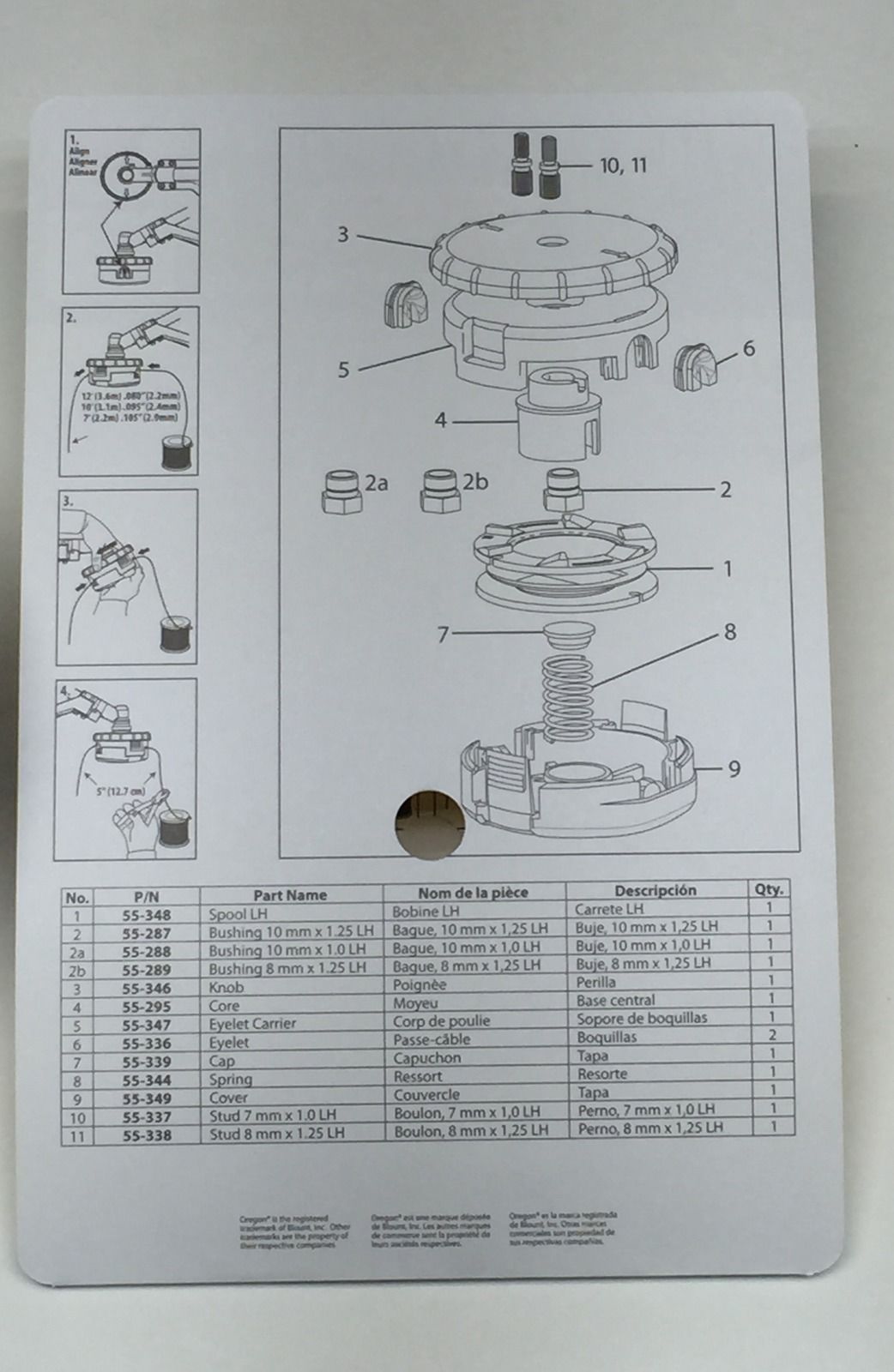 Oregon Speed Feed 33/10,2 Cm Rasentrimmer-Kopf – LH Spule Für Schnelles Nachfüllen (linksdrehend)