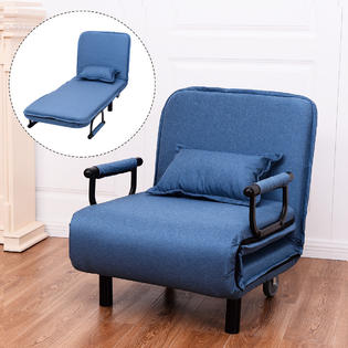 Costway Convertible Sofa Bed Folding Arm Chair Sleeper Leisure