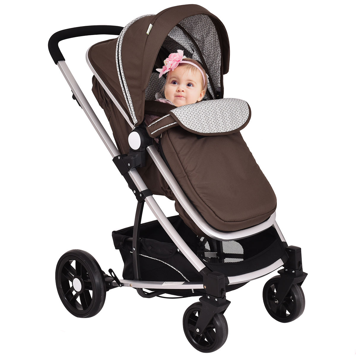 costway foldable baby stroller