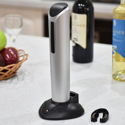 Goplus Electric Wine Opener Cordless Bottle Corkscrew Opener with Foil Cutter LED light