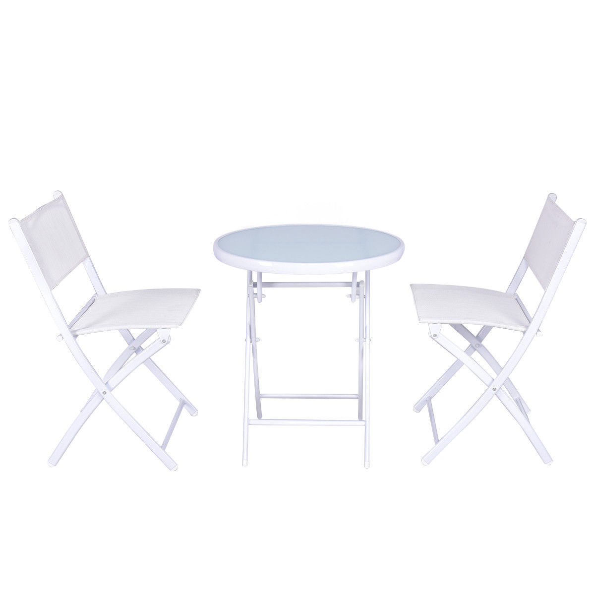white folding patio chairs