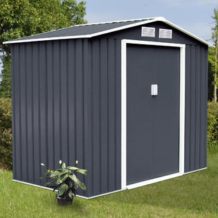 goplus gt2990gr 9' x 6' outdoor garden storage shed tool