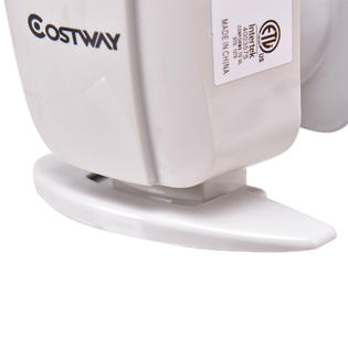 Costway ES10216US-WH 700 W Portable Mini Electric Oil Filled Radiator Heater  7-Fin Thermostat Home