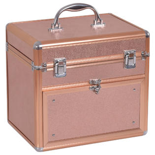 Goplus Nail Polish Beauty Makeup Case Panel Travel Train Organizer