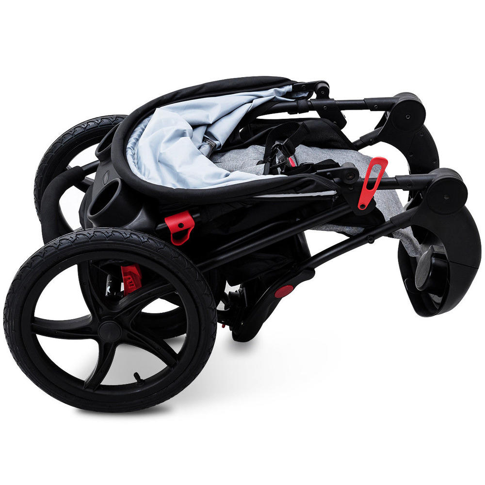 Safeplus Foldable Lightweight Infant Baby Stroller Jogger Allterrain w