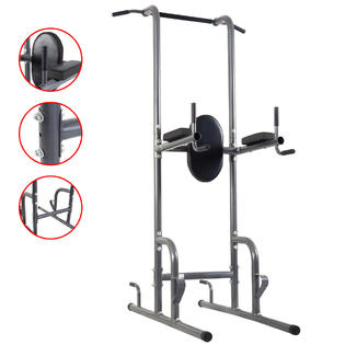 Goplus Dip Station Chin Up Tower Rack Pull Up Weight Stand