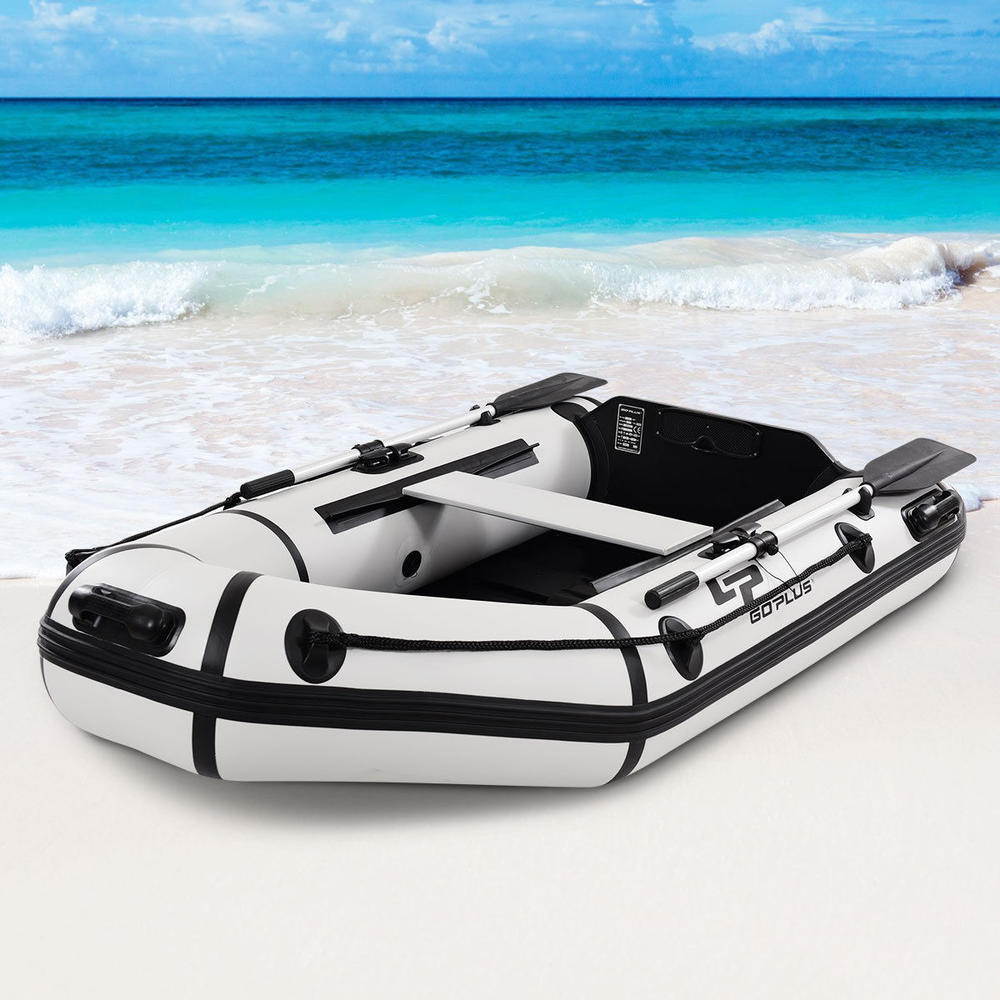 Goplus 2 Person 7.5FT Inflatable Dinghy Boat Fishing Tender Rafting ...