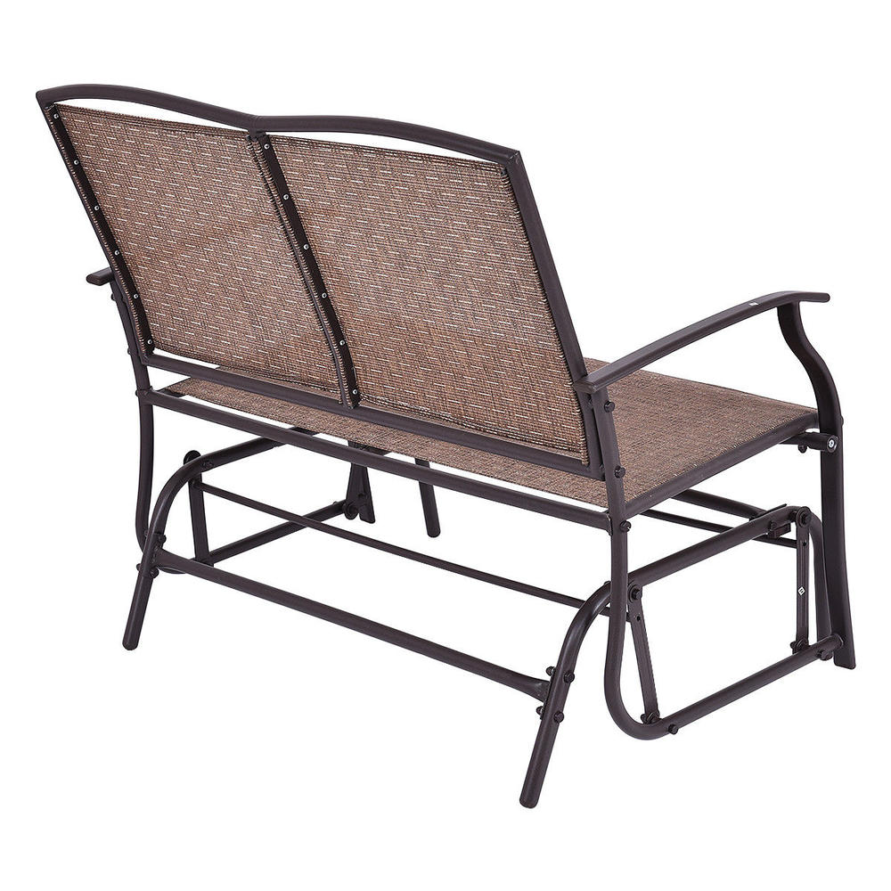 Costway Patio Glider Rocking Bench Double 2 Person Chair Loveseat Armchair Backyard New