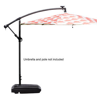 Goplus OP3510 60L Universal Offset Patio Umbrella Base Plastic Weighted