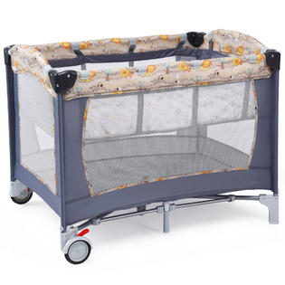 Goplus Foldable Baby Crib Playpen Playard Pack Travel ...